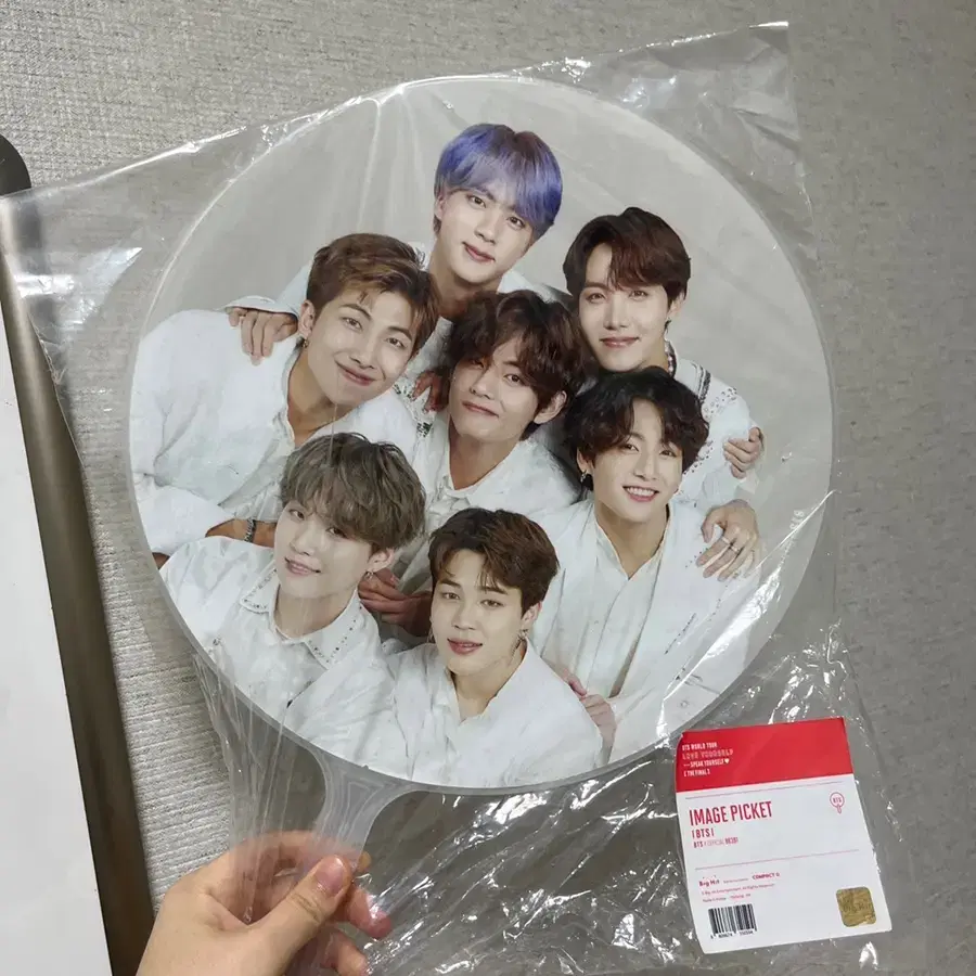 방탄소년단 우치와 이미지피켓 bts fan 굿즈 지민 정국 뷔